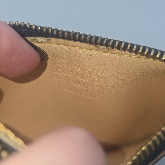 Louis Vuitton Multicolor Mono Pochette Cles Wallet Coin Purse (VERY GOOD)COA✨️ - Picture 8 of 14